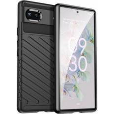 Google pixel 6a skal Hurtel Google Pixel 6A Skal Rugged Armour Svart