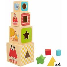 Disney Babylegetøj Disney Stabelklodser 12,2 x 12,2 x 12,2 cm 8 Dele 4 enheder