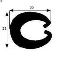 Fenderliste Fenderliste 22x22mm