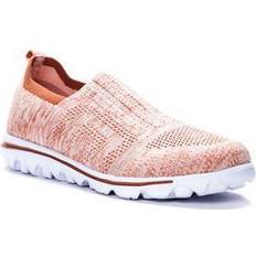 Shoes Wide Width Women's Travelactiv Stretch Slip-On by Propet in Rose Size W