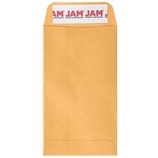 Brown Mailers Jam Paper #5.5 Coin Business Envelopes 3 1/8 x 5 1/2 Brown Kraft Manila 100 Pack