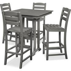 Gray Bistro Sets Polywood La Casa Cafe Farmhouse Bistro Set