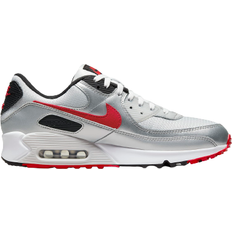 Nike Silver Sport Shoes Nike Air Max 90 M - Photon Dust/Metallic Silver/Black/University Red