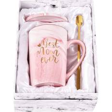 Marble Cups & Mugs YHRJWN Best Mom Ever Cup & Mug 41.4cl 3pcs