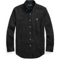 Ralph lauren linen shirt Polo Ralph Lauren Men's Slim Fit Linen Button Down Shirt - Black