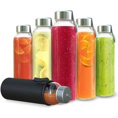 Glass Water Bottles Chef's Star - Water Bottle 6pcs 0.532L