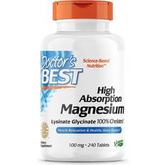 Doctor's Best High Absorption Magnesium Lysinate Glycinate 240 pcs