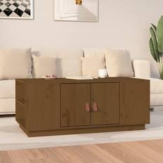 vidaXL 100x50x41 massivt Sofabord