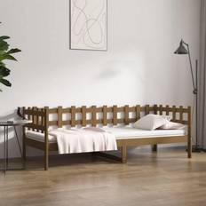 Sofá Cama Sofás rebaja vidaXL Cama Madera Maciza De Pino Marrón Miel 90x200 cm Sofá