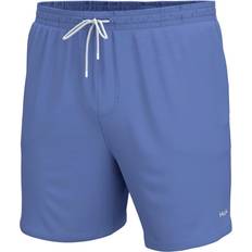 Stretch Swimming Trunks Huk Pursuit Volley Shorts for Men - Wedgewood