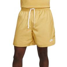 Gold - Men Shorts Nike Sportswear Sport Essentials Men's Woven Lined Flow Shorts - Wheat Gold/White