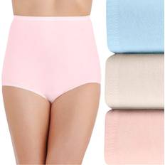 Multicoloured Knickers Vanity Fair Women's High Waisted Brief Panties - Pink/Candleglow/Blue