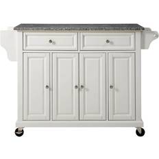 Gray Trolley Tables Crosley FURNITURE Full Kitchen Cart with Trolley Table