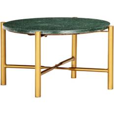 Green Coffee Tables vidaXL Real Stone Texture Coffee Table 60x60cm