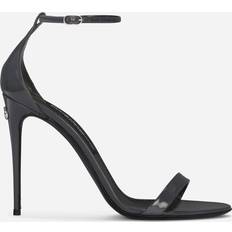 Dolce & Gabbana Polished calfskin sandals grey