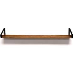 Furniture InPlace H Real Wood Rustic Farmhouse Collection Wall Shelf