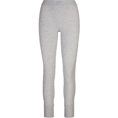 Grey - Women Leggings SKIMS Cotton Rib Leggings - Light Heather Grey