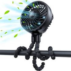 Small desk fan Small Stroller Fan with Flexible Tripod