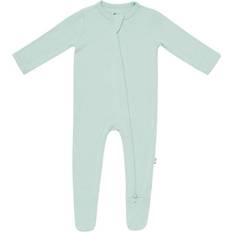 9-12M Pajamases Children's Clothing Kytebaby Core Zippered Footie - Sage