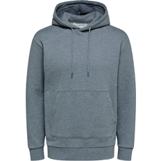 Selected Relaxed Hoodie - Medium Gray Melange