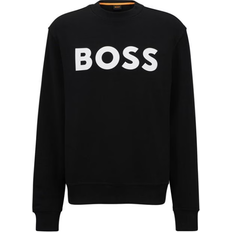 HUGO BOSS Hombre Suéteres HUGO BOSS Webasic Relaxed Fit Sweatshirt - Black