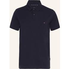 Tommy Hilfiger Polo Met Gepunt Placketfront - Donkerblauw