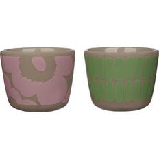 Vert Coquetiers Marimekko Alku Coquetiers (Set De 2) - Terra/Mint/Pink - Multicolore Coquetier