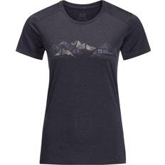 Jack Wolfskin Dam T-shirts Jack Wolfskin Dam Crosstrail Graphic T W Kortärmad T-shirt - Tango Orange