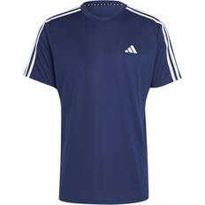 adidas Train Essentials 3-Stripes Training T-shirt - Dark Blue/White