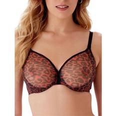 Gossard Leopard Sheer Bra Black/Red