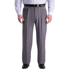 Golf - Grey Trousers Haggar Big & Tall Premium Comfort 4-Way Stretch Pleated Dress Pants Grey grey x