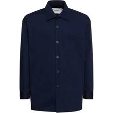 Ami Paris Overshirt with Print - Nautic Blue