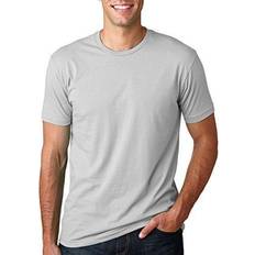 Next Level Men T-shirts Next Level Mens Premium Fitted Short-Sleeve Crew T-Shirt Light Grey