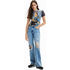 Desigual Blåa Överdelar Desigual Dam Tshirt - Blå