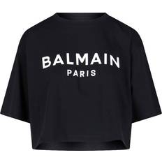 Balmain Dame Tøj Balmain Logo T-Shirt - Sort