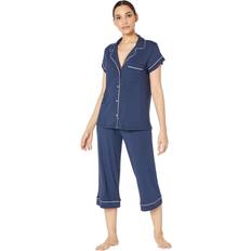 Solid Colours Pyjamas eberjey Gisele Short Sleeve Crop PJ Set