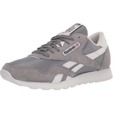 Reebok Men's Classic Nylon Sneaker, Pure Grey/White