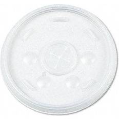 Dart Plastic Lids, for 12-oz. Hot/Cold Foam Cups, Slip-Thru Lid, 1000/Carton