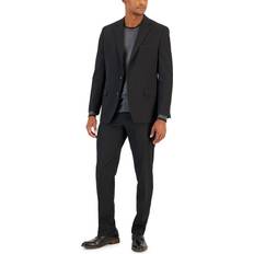 Best Suits Van Heusen Men's Flex Plain Slim Fit Suits - Deep Black