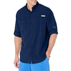 Gray - Men Shirts Columbia Men’s PFG Tamiami II Long Sleeve Shirt, Carbon