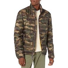 Packable puffer jacket Tommy Hilfiger Men's Packable Quilted Puffer Jacket - Olive Camouflage