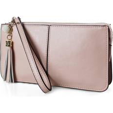 Befen Wristlet Clutch Wallet - Pink/Baby Pink