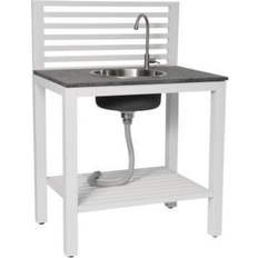 Brafab Bellac Outdoor Kitchen With Sink White