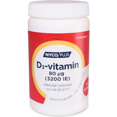 Tabletter Vitaminer & Mineraler Nycoplus Vitamin D3 80mcg 100 st