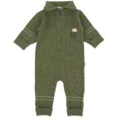 Lillelam Classic Merino Babysuit - Olive