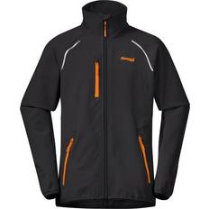 Bergans Youth Sjoa Light Softshell Jacket - Dark Shadow Grey/Cloudberry Yellow (7948)