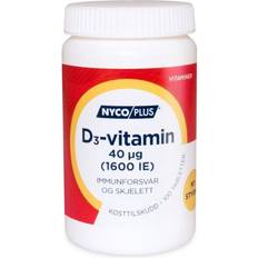 Tabletter Vitaminer & Mineraler Nycoplus Vitamin D3 40 mcg 100 st