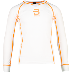 Herre - Hvite Superundertøy Dæhlie Endurance Tech Long Sleeve Base Layer Men - Shocking Orange