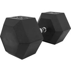 Gorilla Sports Hexagon Kurzhantel aus Gummi 50 kg