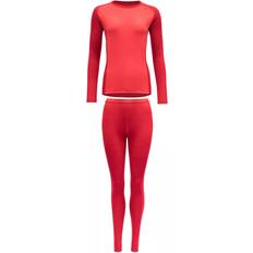 Underställsset dam merino Devold Multi Sport Merino 190 Set Women - Strawberry